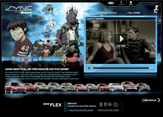 Ford Motor Co:  SYNC microsite